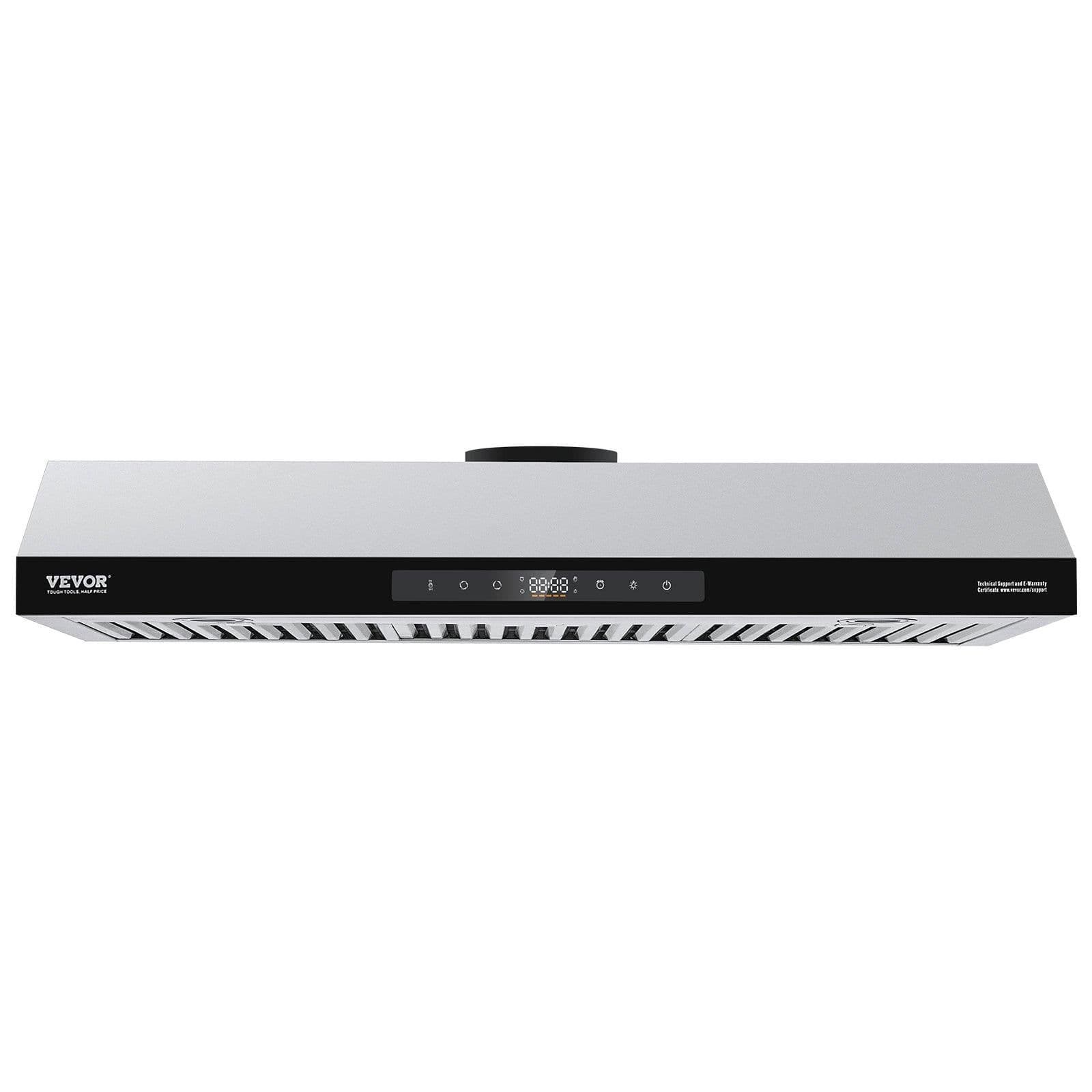 image-VEVOR Under Cabinet Range Hood, 36 Inch Kitchen Vent Hood, 900CFM Dual Motors Stainless Steel Stove Hood, with Gesture & Touch Control, LED Light, and 4-Speed Exhaust Fan