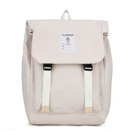 image-Canvas Backpack 2019 New South Korea Dongdaemun Double Belt Pure Color Backpack Middle School Student School Bag Casual Female Bag