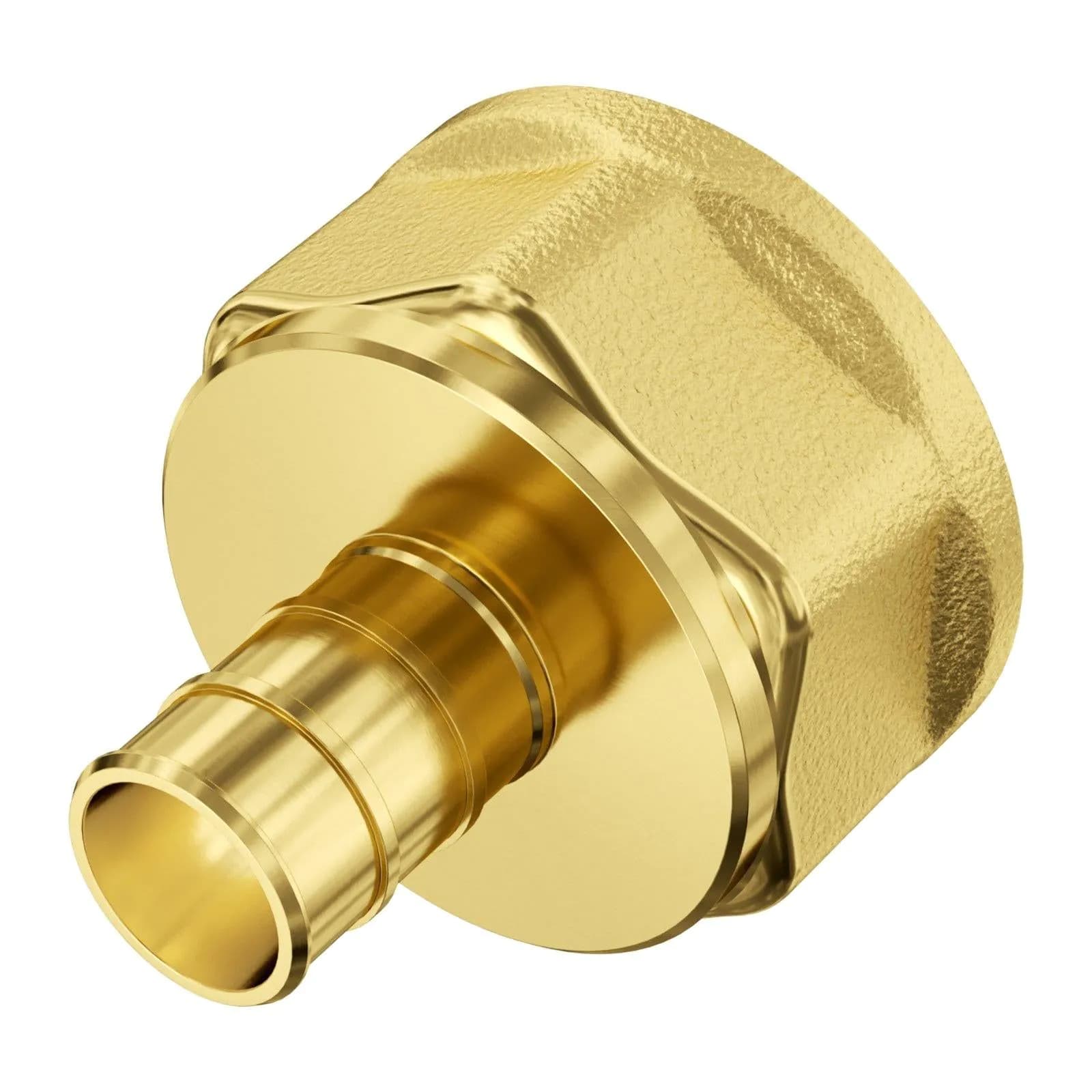 image-VEVOR Pipe Fittings, 3/4" 12PCS Brass Pipe Fittings, Clamp-style 3/4 NPT Pipe Connector Brass Air Fittings, Heavy Duty Plumbing Fittings NPT Adapter for Heating/Shower Systems, Water Pipes
