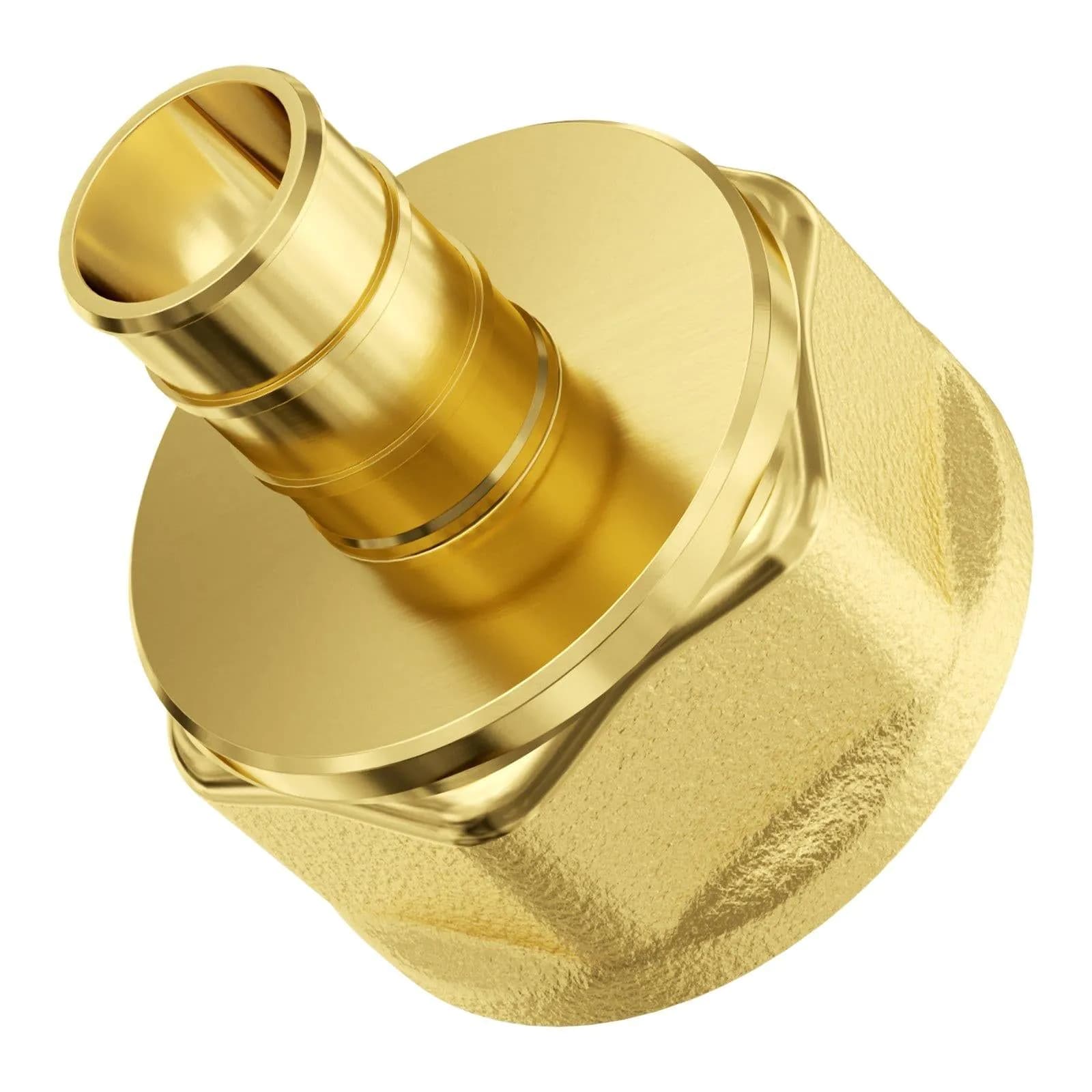 image-VEVOR Pipe Fittings, 3/4" 12PCS Brass Pipe Fittings, Clamp-style 3/4 NPT Pipe Connector Brass Air Fittings, Heavy Duty Plumbing Fittings NPT Adapter for Heating/Shower Systems, Water Pipes