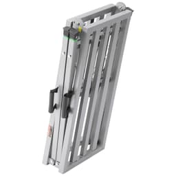 image-VEVOR Work Platform, 4 Gear Adjustable Height, Folding Alloy Steel Step Ladder, Portable Scaffolding Platform, 800 lb Load Capacity, Non-Slip Rubber Feet, Drywall Painting Stool, Cleaning & Washing