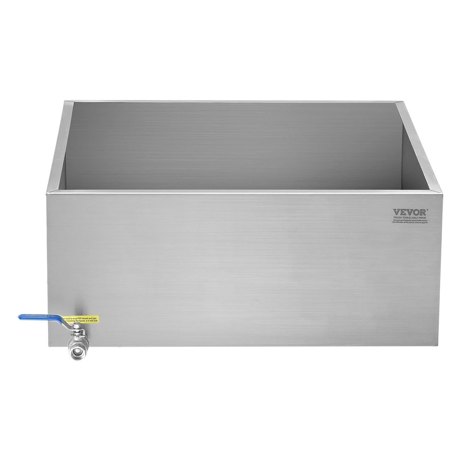 image-VEVOR Maple Syrup Evaporator Pan, 24.9 Gallon, 362 Cups of 8.8oz Maple Syrup, Flat Evaporator Pan with 1 Valve and 3 Heating Methods, 304 Stainless Steel Maple Syrup Pan for Home, Outdoor