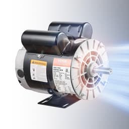 image-VEVOR 2HP SPL Air Compressor Electric Motor, 115/230V, 20/10 Amps, 56 Frame 3450RPM, 5/8" Keyed Shaft, 1.88" Shaft Length, Single Phase, CCW/CW (Factory Setting is CCW)