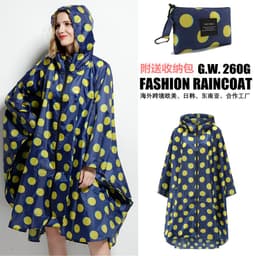 image-Cross-border Japan K15 waterproof export light and thin couple fashion men and women poncho 2021 new raincoat K29