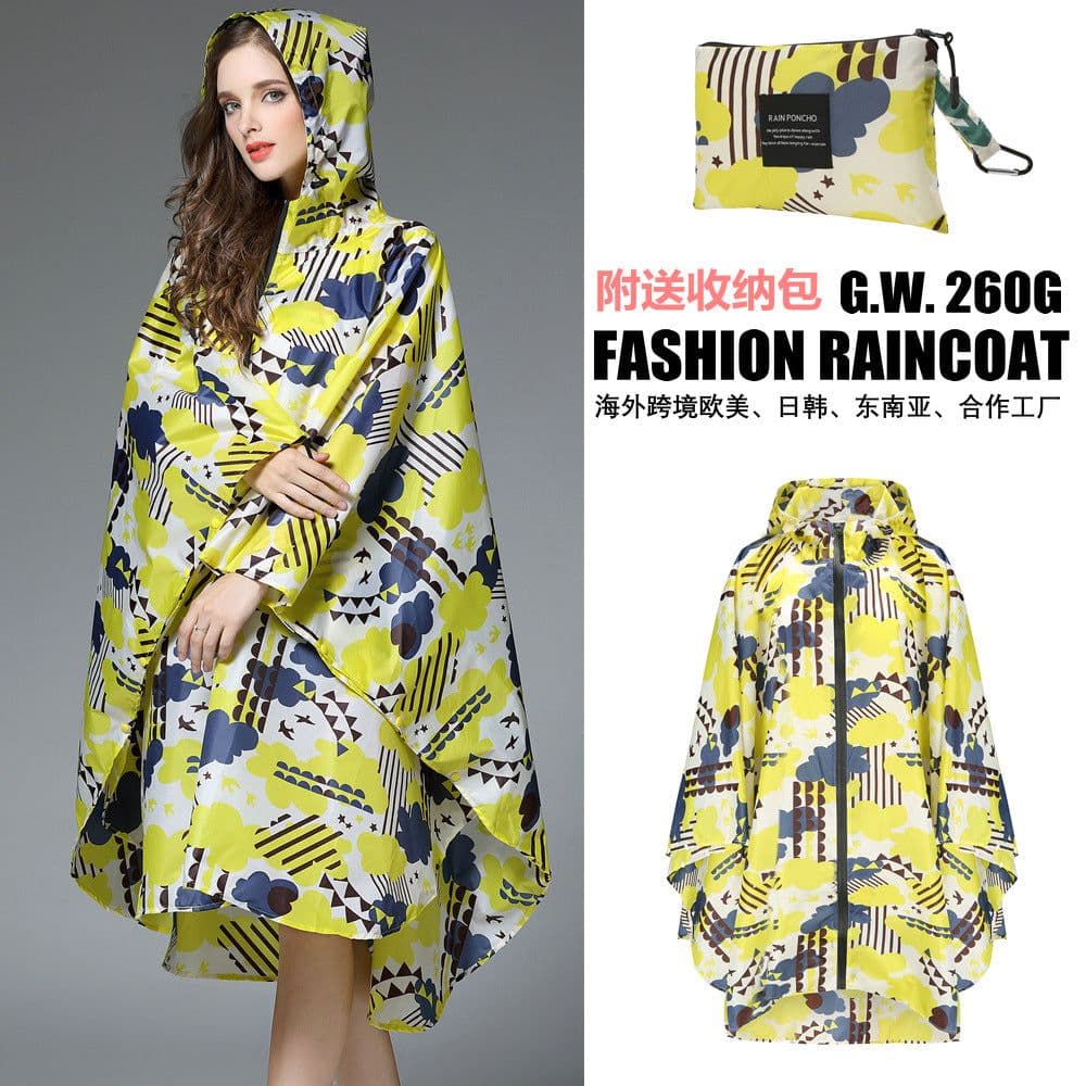 image-Cross-border Japan K15 waterproof export light and thin couple fashion men and women poncho 2021 new raincoat K29