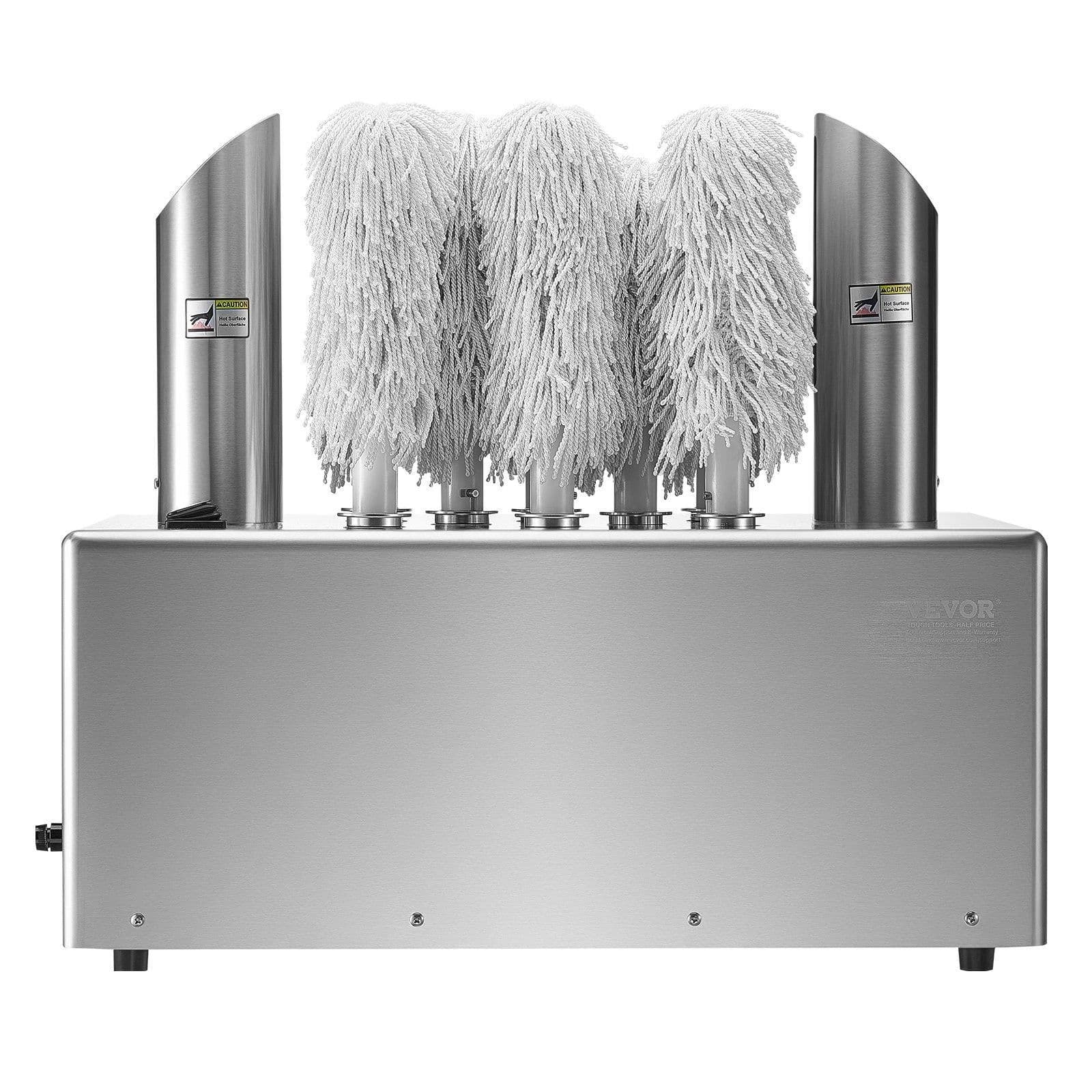 image-VEVOR Wine Glass Polisher Machine, 8-Brush Glass Polishing Machine, 660 Cups/Hour Electric Commercial Glass Polisher for Champagne Glasses, Beer Cups, Mugs, Perfect for Bar Restaurant Kitchen