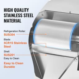 image-VEVOR Commercial Snowflake Ice Machine, 573LBS/24H Snowflake Ice Maker, Stainless Steel Ice Shaver Machine, Electric Snow Cone Maker, Air Cooling System for Rapid Heat Dissipation, for Bakery, Cafe