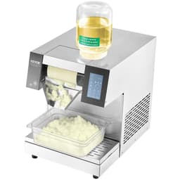 image-VEVOR Commercial Snowflake Ice Machine, 573LBS/24H Snowflake Ice Maker, Stainless Steel Ice Shaver Machine, Electric Snow Cone Maker, Air Cooling System for Rapid Heat Dissipation, for Bakery, Cafe
