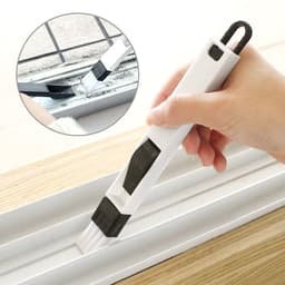image-Blue Cleaning Brush for Windows & Keyboard Slots - Plastic Dustpan