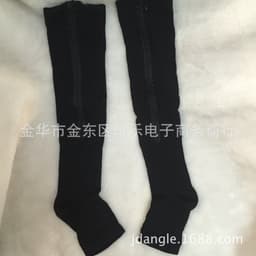 image-compression zip socks compression socks in tube plastic elastic zipper socks 6040