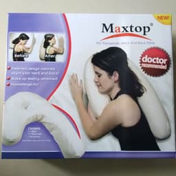 image-Cotton Pillow Side Sleeper Pillows Neck & Back Pillow Hold Neck Spine Protection Cotton Pillow Health Care