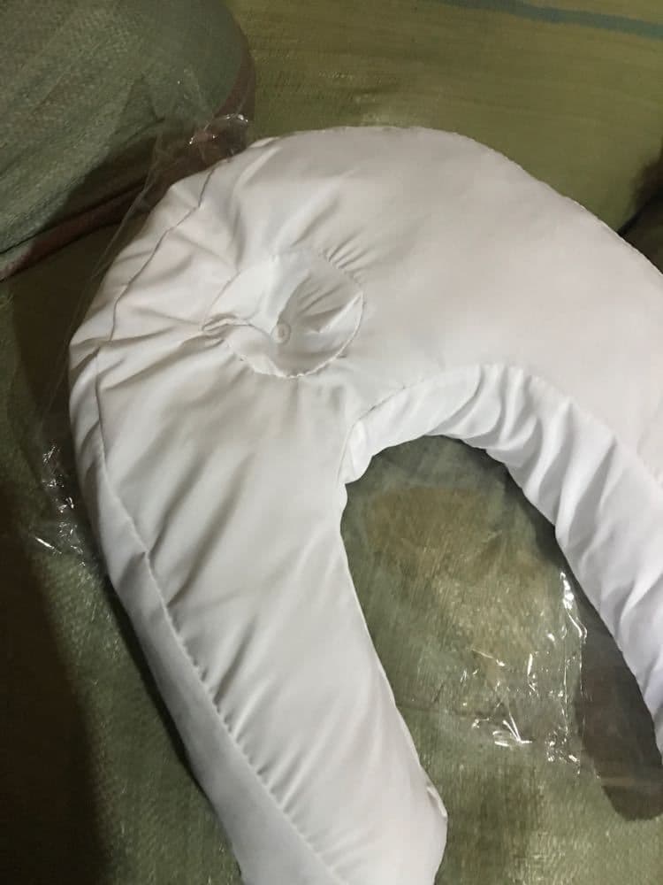 image-Cotton Pillow Side Sleeper Pillows Neck & Back Pillow Hold Neck Spine Protection Cotton Pillow Health Care
