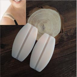 image-Cross-border supply silicone shoulder pads transparent shoulder straps invisible decompression non-slip shoulder pads underwear shoulder pads wholesale 22g