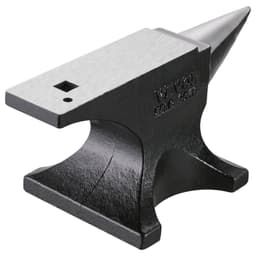 image-VEVOR Single Horn Anvil, 55lbs Cast Steel Anvil, High Hardness Rugged Round Horn Anvil for Blacksmiths, with Large Countertop and Stable Base, Metal Working Tool for Metal Bending, Shaping, Twisting