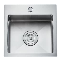 image-VEVOR 15 inch Kitchen Sink Workstation, 304 Stainless Steel Top Mount Sinks, Drop-In Single Bowl Farmhouse Basin with Accessories, Household Dishwasher Sinks for RV, Prep Kitchen, Laundry Room, Bar