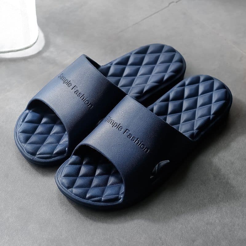 image-New foreign trade indoor bath slippers custom manufacturer, one-piece massage bathroom non-slip soft bottom eva slippers