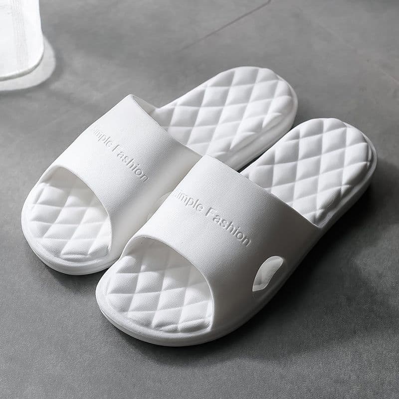 image-New foreign trade indoor bath slippers custom manufacturer, one-piece massage bathroom non-slip soft bottom eva slippers