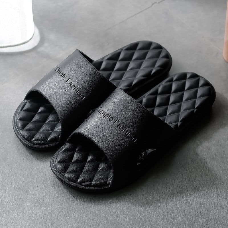 image-New foreign trade indoor bath slippers custom manufacturer, one-piece massage bathroom non-slip soft bottom eva slippers