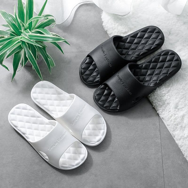 image-New foreign trade indoor bath slippers custom manufacturer, one-piece massage bathroom non-slip soft bottom eva slippers