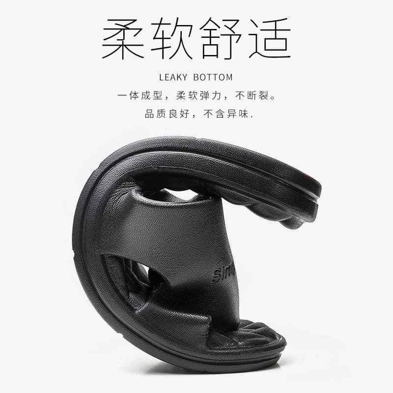 image-New foreign trade indoor bath slippers custom manufacturer, one-piece massage bathroom non-slip soft bottom eva slippers