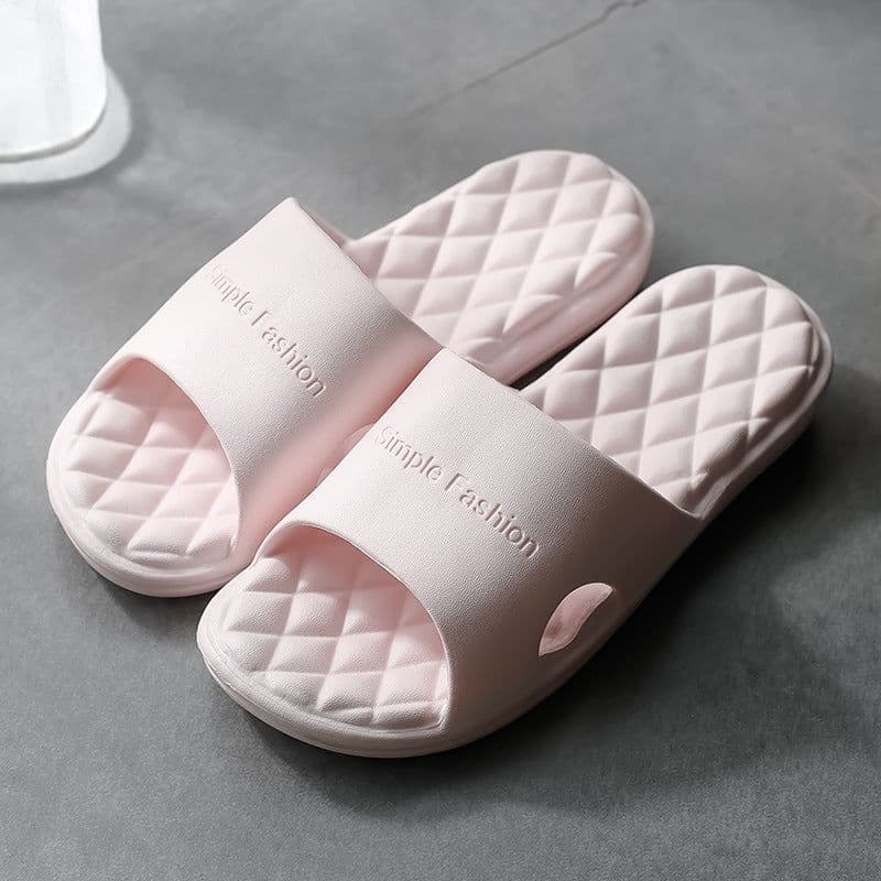 image-New foreign trade indoor bath slippers custom manufacturer, one-piece massage bathroom non-slip soft bottom eva slippers