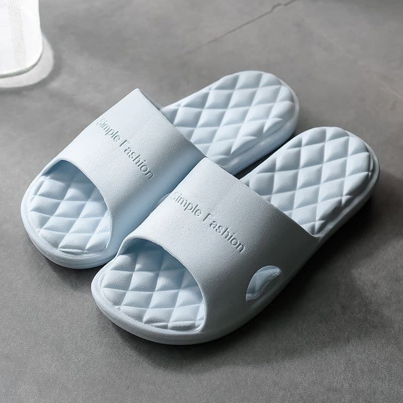 image-New foreign trade indoor bath slippers custom manufacturer, one-piece massage bathroom non-slip soft bottom eva slippers