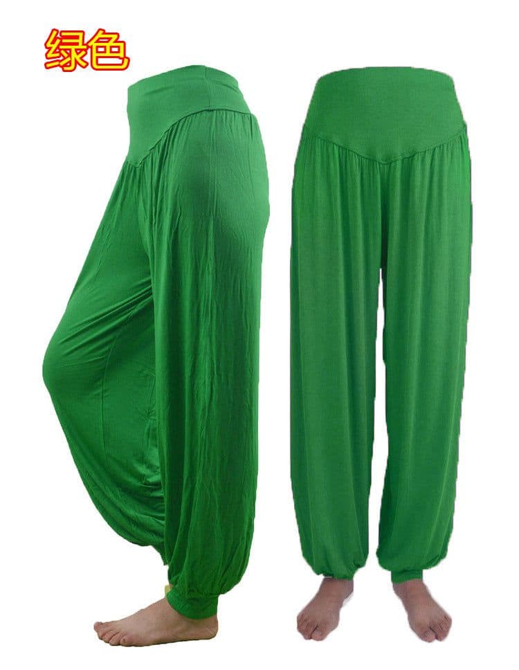 image-Yiwu bloomers, cuffed dance pants, Tai Chi pants, plus size yoga clothes, modal yoga pants