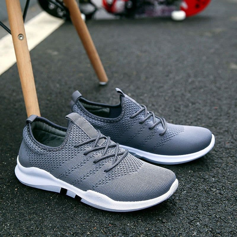 image-Autumn and winter new flying woven shoes male Korean version of low to help breathable canvas shoes trend casual sports tide shoes student shoes