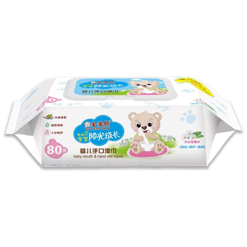 image-Wet wipes baby 80 pumping baby wipes with lid
