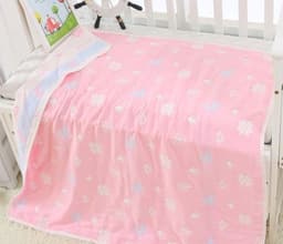 image-110 * 110cm baby bath towel cover blanket gauze children quilt quality baby children pure cotton 6 six layer gauze bath towel