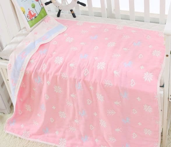 image-110 * 110cm baby bath towel cover blanket gauze children quilt quality baby children pure cotton 6 six layer gauze bath towel