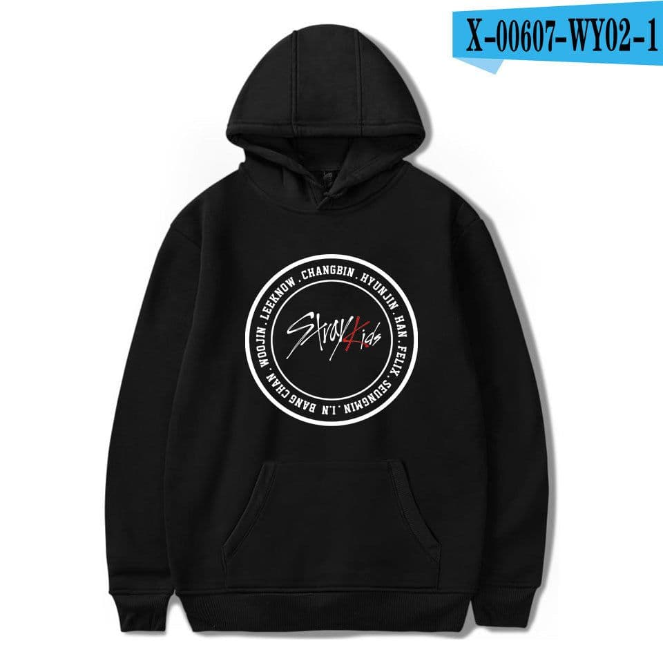 image-2019 new Korean men's group stray kids Korean version trend hooded sweaters for men and women
