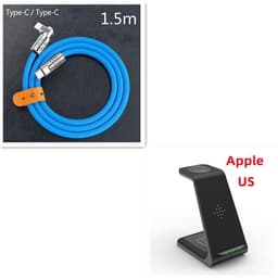 image-3 In 1 Fast Charging Station Wireless Charger Stand Wireless Quick Charge Dock For Phone Holder