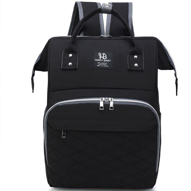 image-Large Capacity Multifunctional Usb Rechargeable Oxford Cloth Lightweight Baby Diaper Bag