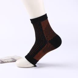image-Compression Running Socks - Black/White Nylon L/XL