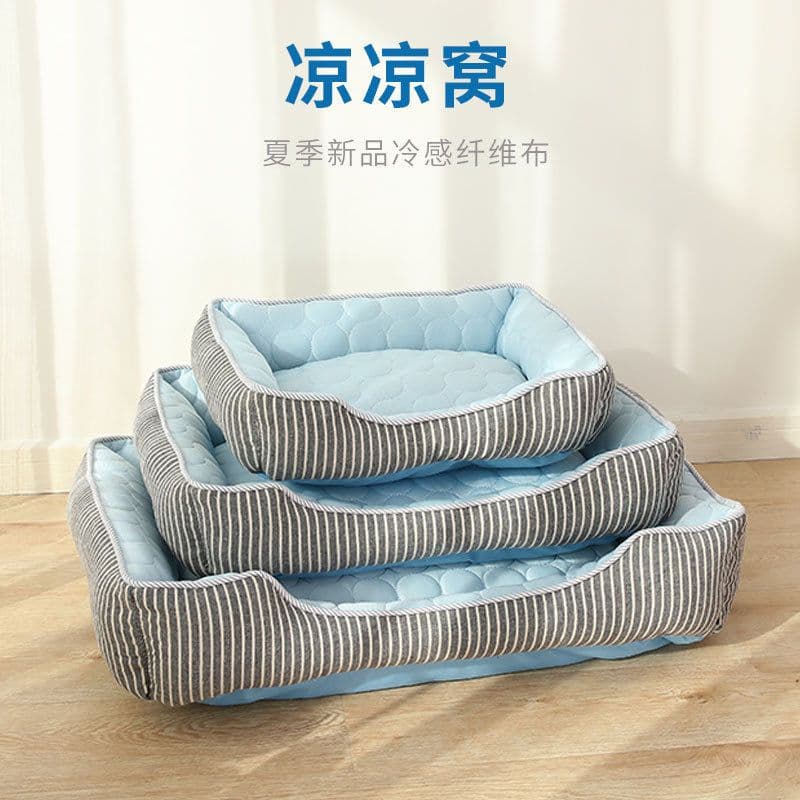 image-Dog kennel summer cold feeling kennel cat summer supplies Teddy Corgi fight small and medium-sized dogs ice silk cold kennel pet kennel