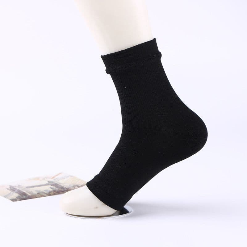 image-Sports Compression Running Socks - Black & White Dots, L/XL, Breathable