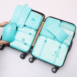 image-Suitcase storage bag set Luggage divider bag Travel divider storage bag Travel storage 8-piece set