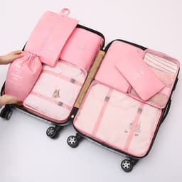 image-Suitcase storage bag set Luggage divider bag Travel divider storage bag Travel storage 8-piece set
