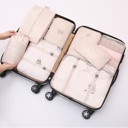 image-Suitcase storage bag set Luggage divider bag Travel divider storage bag Travel storage 8-piece set