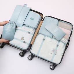 image-Suitcase storage bag set Luggage divider bag Travel divider storage bag Travel storage 8-piece set