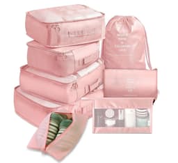 image-Suitcase storage bag set Luggage divider bag Travel divider storage bag Travel storage 8-piece set