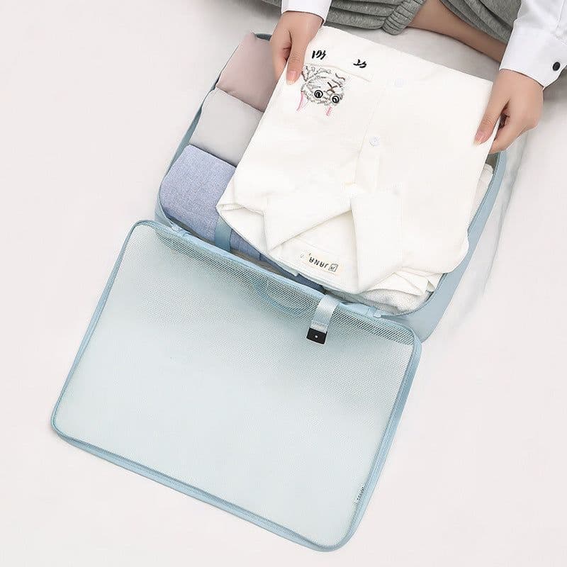 image-Suitcase storage bag set Luggage divider bag Travel divider storage bag Travel storage 8-piece set