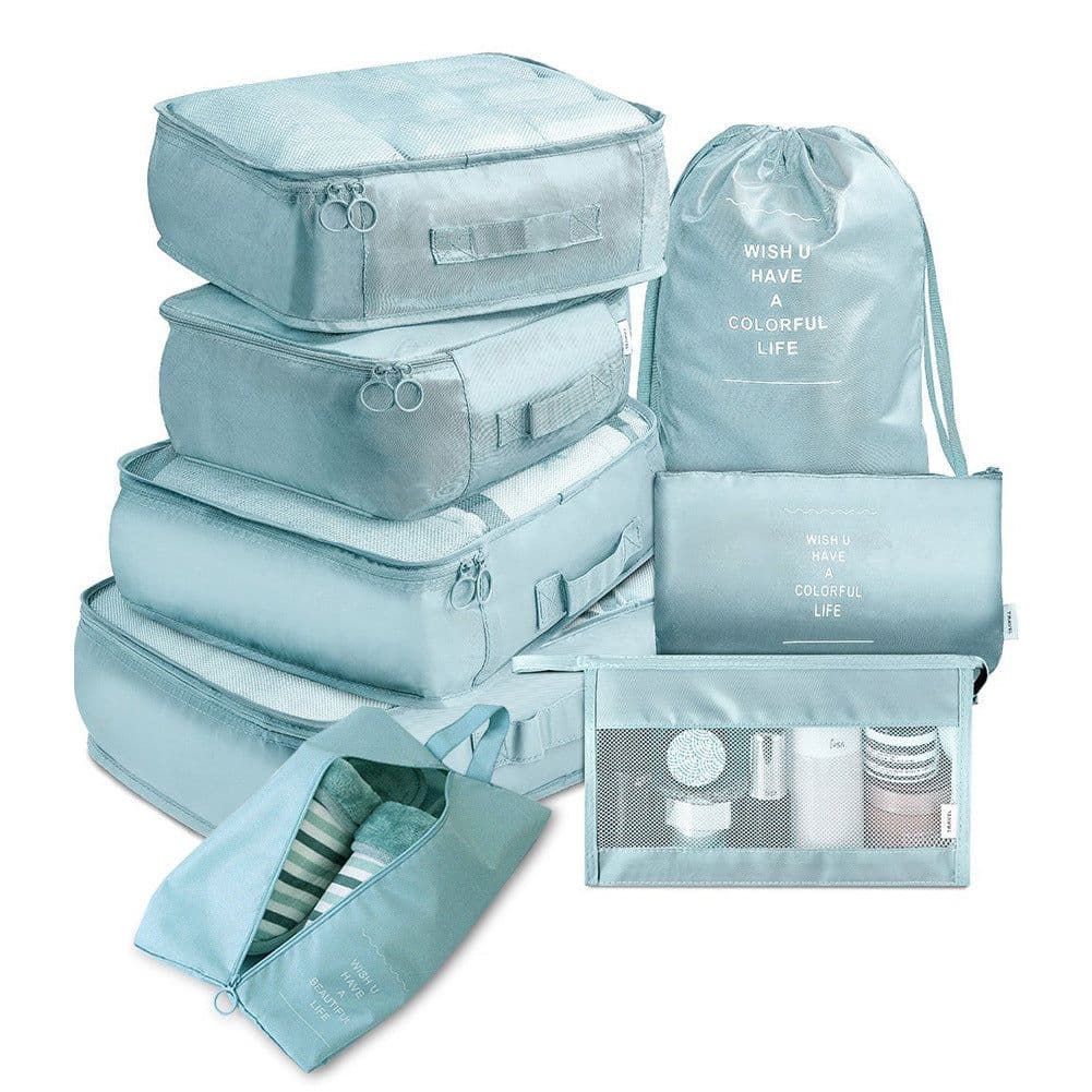 image-Suitcase storage bag set Luggage divider bag Travel divider storage bag Travel storage 8-piece set