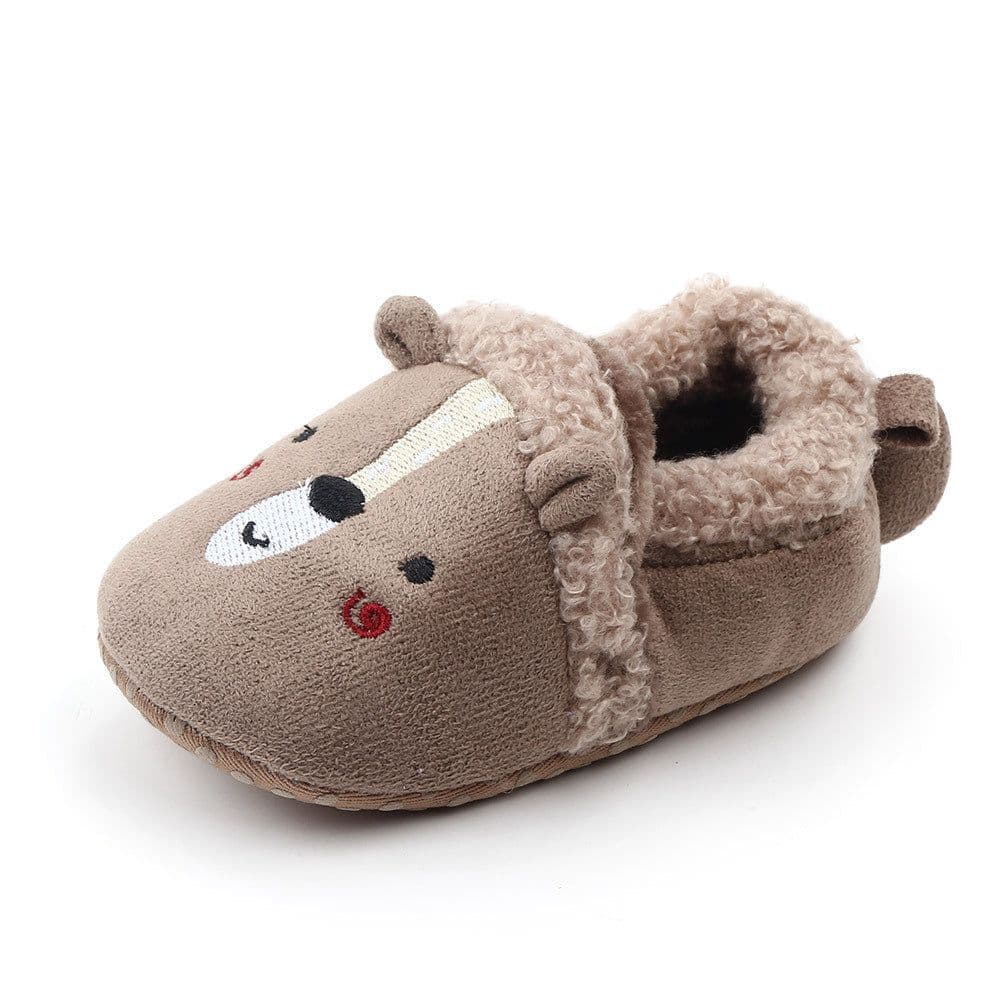 image-Baby shoes new step shoes newborn shoes baby cotton shoes 0-1 years old plus velvet baby do not drop shoes 2250