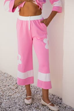 image-Orchid Floral Patched 2 Piece Pant Set - Loose Fit