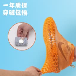 image-Show in the rain, rainy day, outdoor artifact waterproof shoe cover, rain boot cover, non-slip wear-resistant silicone shoe cover, high elastic foot cover for men and women