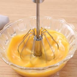 image-b stainless steel hand pressure rotating semi-automatic eggbeater home kitchen manual press cream sauce mixer