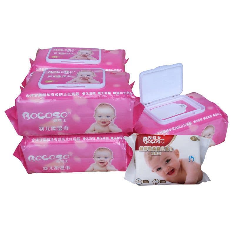 image-Baby wipes 100 with lid