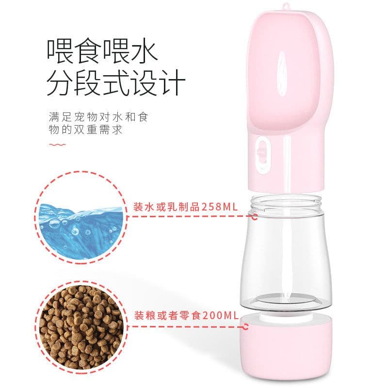 image-Detian Cross-border Hot Sale Pet Multifunctional Water Cup Out Water Food Cup Portable Travel Dog Food Water Cup Wholesale